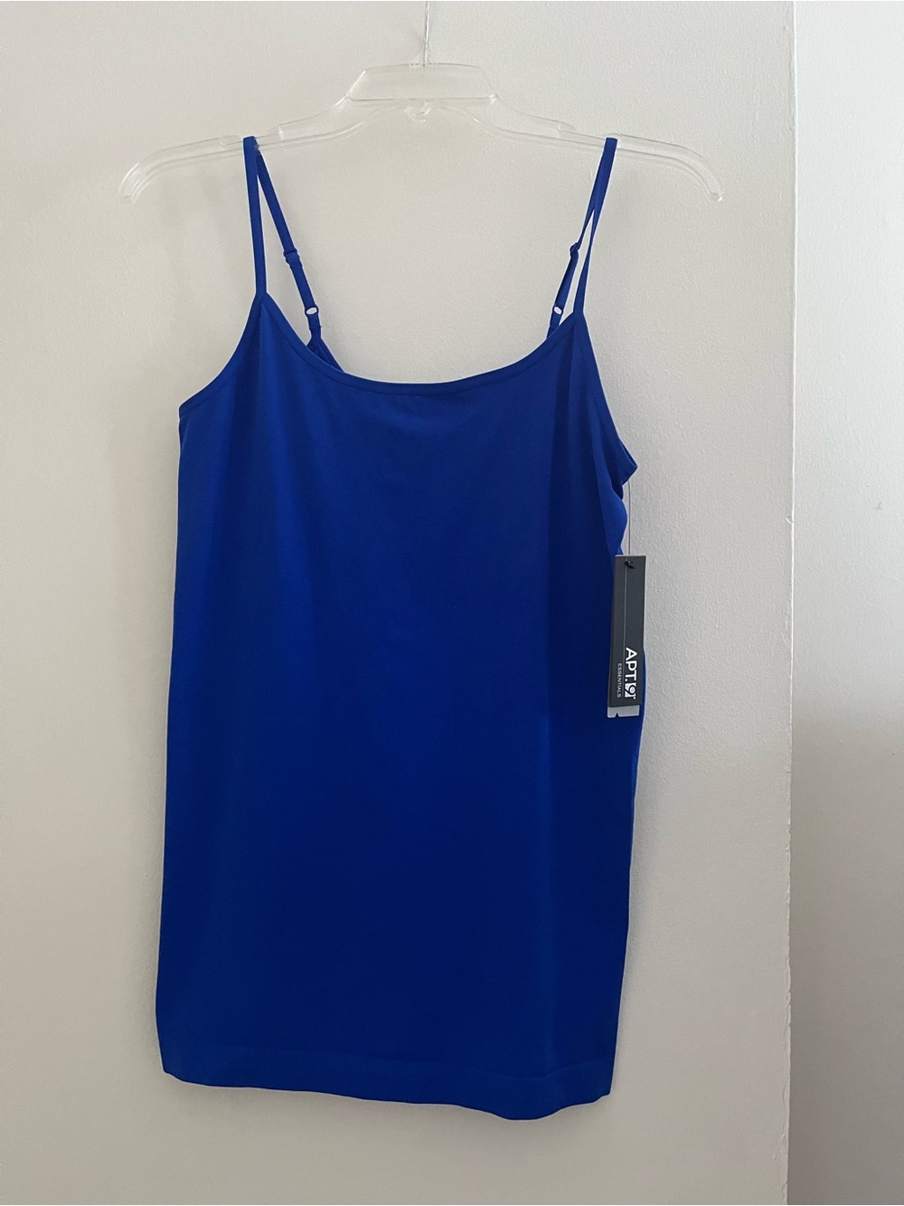 NWT-  Blue Seamless Spaghetti Strap Camisole-Size Large
